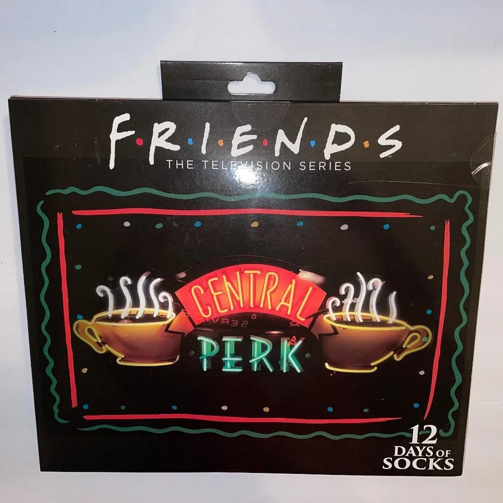 Friends Tv Show 12 days of socks Advent Calendar NEW